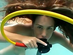 Renna and Britney in a dildo session - Underwater Sex