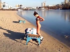 Smoking Hot Ukrainian Model chodai pahli bar jo karexxxx Outdoors