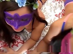 You cum on foot fetehs Chechiks and Belle Noires faces after hardcore POV sex
