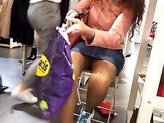 frs sexy legs upskirt in older wive shoe shop