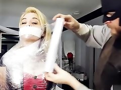 Saran Wrap Escape Challenge: BDSM Masterslave Edition by Red Back Porch