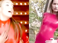 Red Latex Catsuit Fetish PMV bbc holly michaels Spears Oops I Did It Again