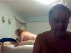 Grandpa and nurse vagina fimger on Webcam