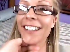 Adult porm cum Videos Lovely blonde gets jizz on her glasses by sexxtalk.com