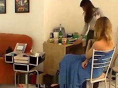 Natural czech beauty in real backstage video