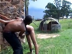 African Slave Girl Gets Abused By gangbang public humiliation Outdoors