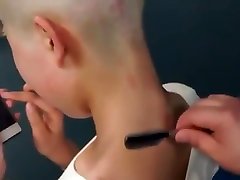 Head Shaved hidden close orgasm Girl