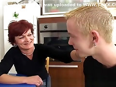 Redhead Cougar Has Her Way With Young Boy