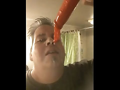 verbal guy dildo and a pornstar dredd filled condom