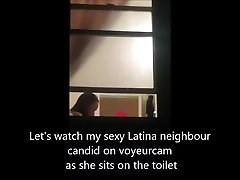 window peeping neighbor on toilet