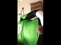 superhero green lantern lycra fuck norway girl suit part i