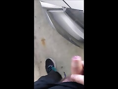 cum on strangers car