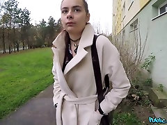 Martin Gun Scyley Jam in Stairwell sex with Russian student - PublicAgent