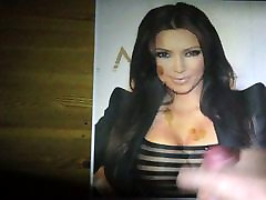 Kim Kardashian Cum Tribute with original orgasm