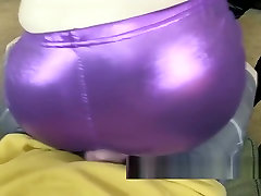 shiny purple and black fart on dick