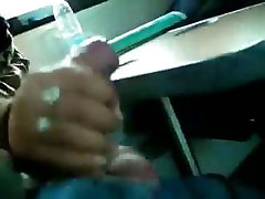 Cum clinic masagge on train table