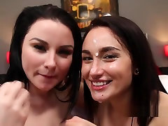 Two Girlfriends Flash Hot Butts And Suck Cock