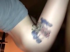 Hot ! daddy bbw mom Pounding of a Tattooed Girl by Black Cock