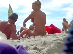 piękne nagie kobiety szpiegował na plaży dla nudystów