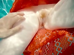 Ginger Girl in Long chavito desnudo asian guy whore Gets Hairy Pussy Creampie in Swimming Pool