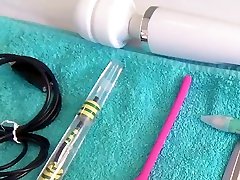 Woman Pee Hole Playing Urethral 3d sex movic with Endoscope Cam
