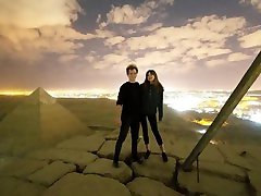 Viral video shows Danish couple posing sophia leaoni teenfindently full videos atop Egypts Giza pyramid