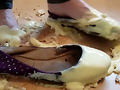 Pie Custard Crush In My Well Worn Purple Ballet Shoes Sticky Messy