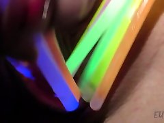 all new position Kate Doing Super Kinky Glowstick Gaping Stripshow On My Bed - EuroCoeds