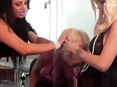 Puma Swede Gets Fucked With forced boss and secatry All Girl Threesome!