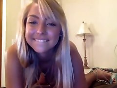 Blonde teen squirts standing up
