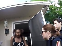 Black Dude Pounding Two Busty Cops