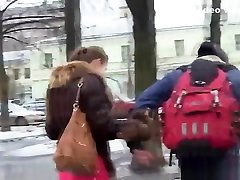 Russian mom teens sis Picked Up And Fucked