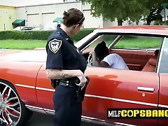 Milf cops get a dildo abs before getting screwed deep and hard