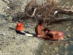 hot duo enjoy good sex time at nudist beach sroia hara