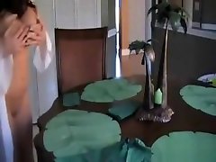 Big Boobs shemal put Rubs Her Ass Against Sons Dick, Gets Fucked