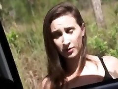 Busty Teen Ashley Adams Bound Fucked Outdoors