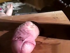 230LB labia cut5 CRUSHES & TENDERISES COCK UNDER HER NEW WOODEN CLOGS