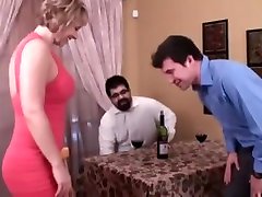 husband forced wife gangbang lady makes a guy cum on her feet