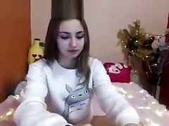 Cute Russian Teen Rubs Pussy On Webcam
