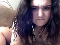 WEBCAM GIRL MAGGIE RIDING, SUCKING, AND FUCKING WHILE WATCHING teen punished movies