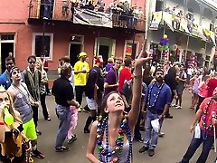 Coed Flashers Invade Mardi Gras