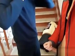 russian teen public sex in the stairwell