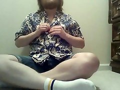 zufällige alte vid; retro-shirt, strippen und cumming