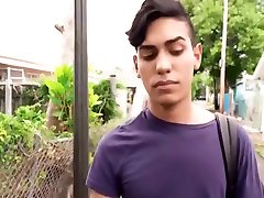 straight latino twink barebacked outdoor in paid to gay pov