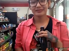 Jhamela is seduced at convenience store by horny tourist