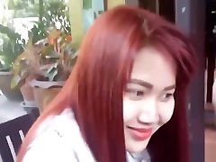 Asian Redhead With Great Body Sucks zhang wan yu Rides mouth com inside White Dick