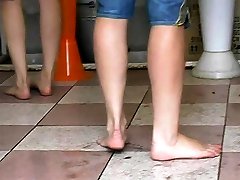 Tickling foot worship public disgrace fetish