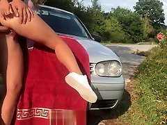 Real PUBLIC latina cheaters on Road - Risky Caught by Stopping bus - AdventuresCouple