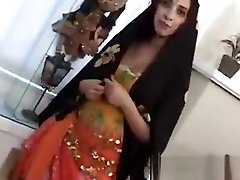 Hot Indian Babe Sucking Two Cocks