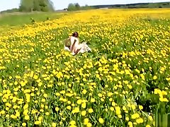 Casual Blowjob from a Stranger Girl in the flower field